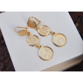 18K Gold Plated Dangler Earrings