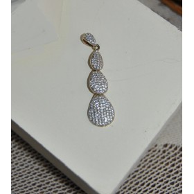  Sterling Silver Pendant studded with American Diamonds 