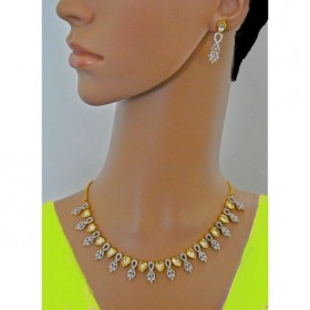 Kundan Diamond Necklace Set