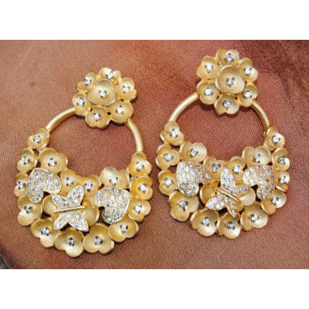 Gold Butterly Earrings