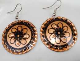 Black Gold Turkish Earrings