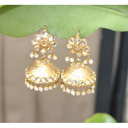  Jhumka Earrings with Pearls