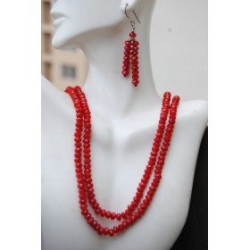 Red Beaded Necklace