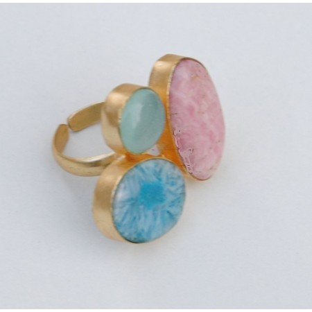 Multicolor Gemstone Ring 
