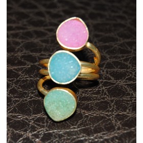 Druzy  Multi Tone Ring 
