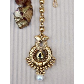 Golden Chand Black Diamond Maang Tikka