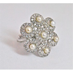 Silver Flower Ring