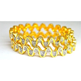 Curvy Diamond Bangles