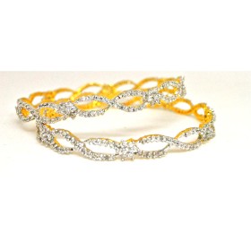 Twist Diamond Bangles