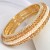Gold Crystal Bangles with Pearls