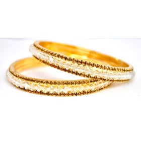 Brown Crystal Bangles