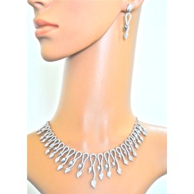 American Diamond Necklace Set