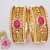 Antique Gold Spiral Ruby Kada Bangle