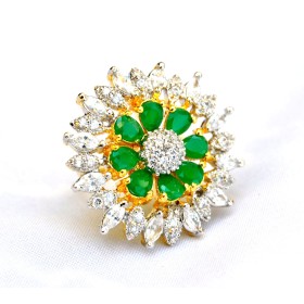Emerald Diamond Ring