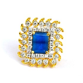 Sapphire Gold Diamond Ring