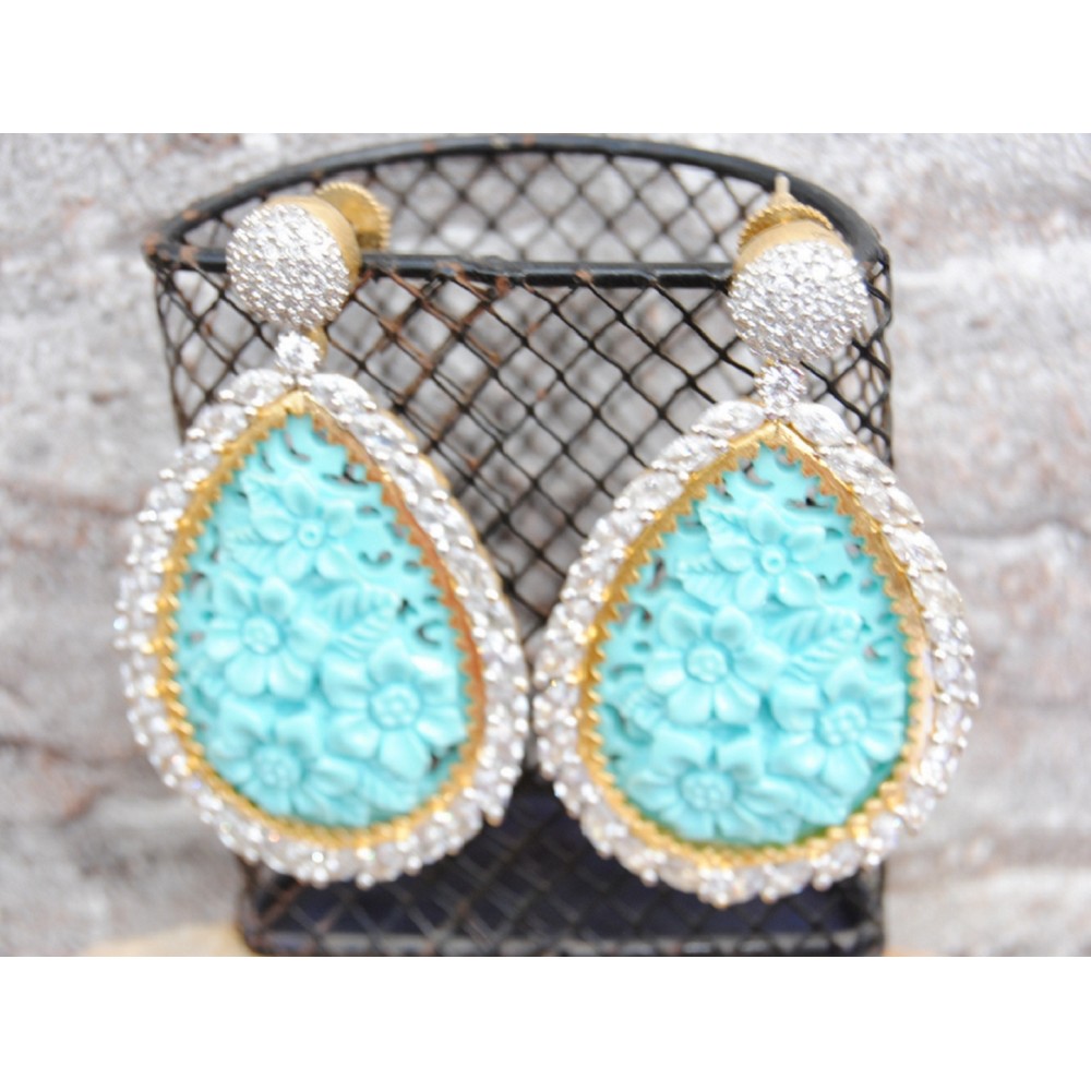 Carved Stone Earrings/Indian Jewelry/Long Statement | Etsy | Antique jewelry  indian, Indian jewelry earrings, Big stud earrings