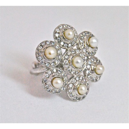 Silver Flower Ring