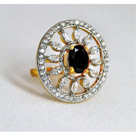 Black Diamond Cocktail Ring