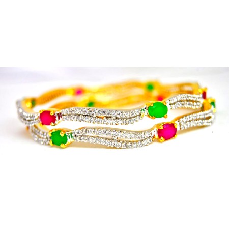 Ruby Emerald Bangles