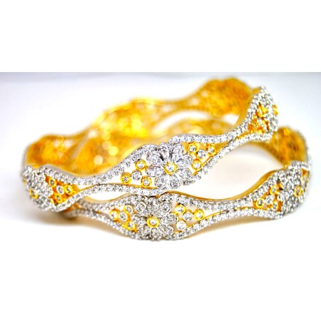 Ornate Diamond Bangles