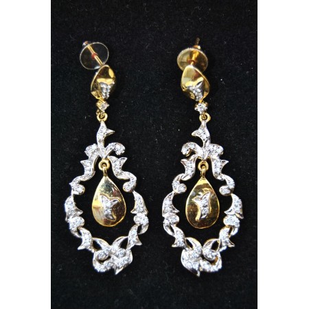 Delicate Gold Silver Earrings