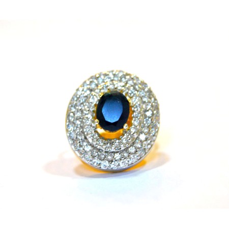 Sapphire Diamond Ring